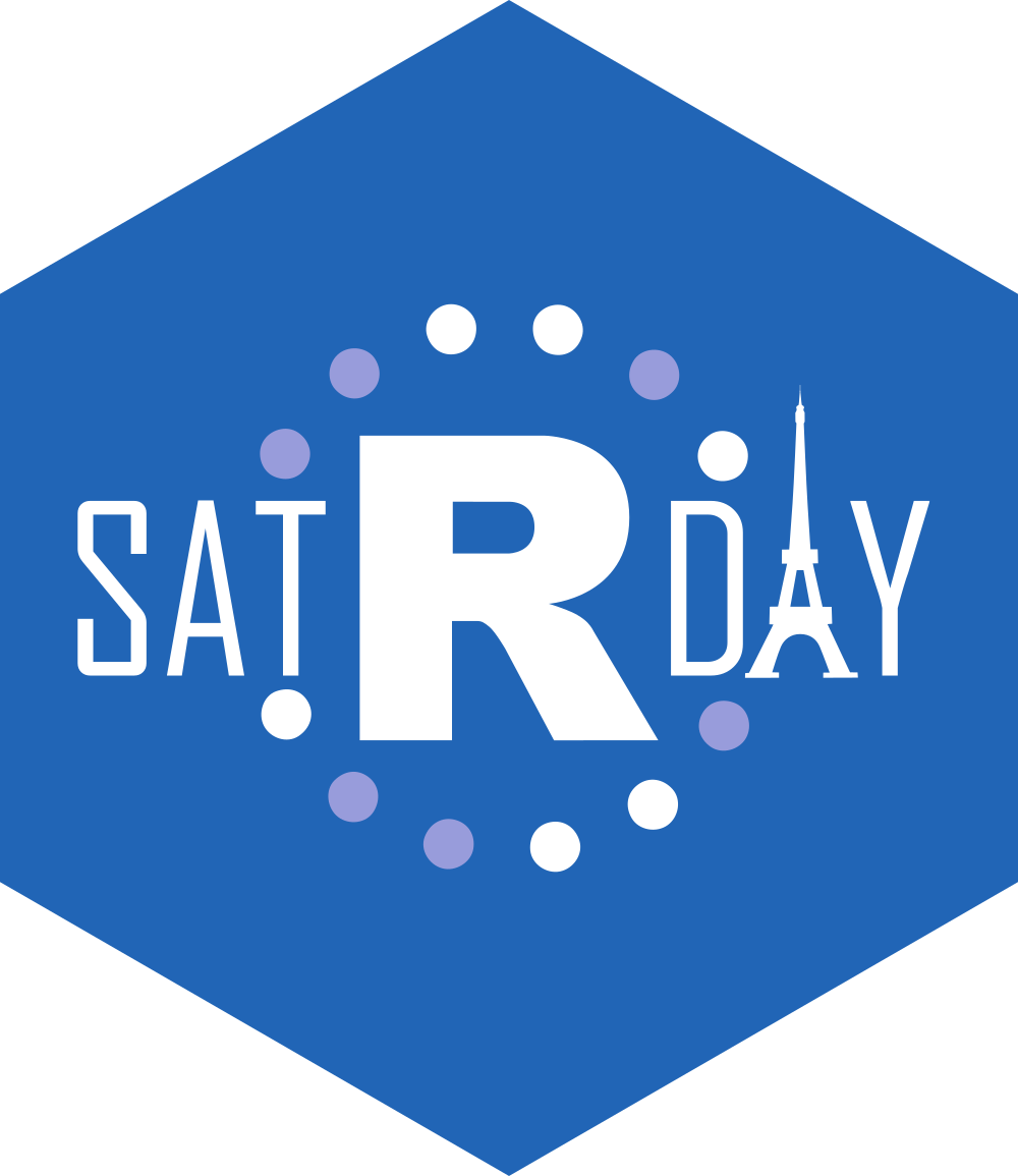 The satRday Paris 2019 logo